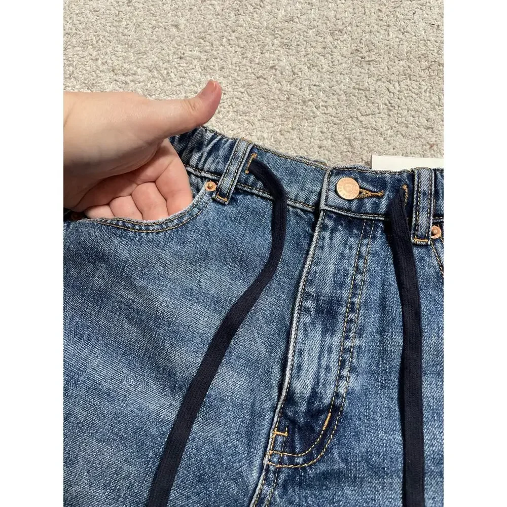 NWT Urban Outfitters BDG Jean Shorts Womens XS Denim Pull On Baggy Short MSRP$65